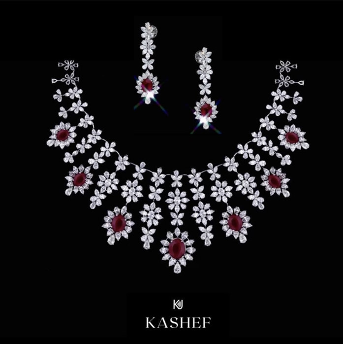 Diamond Ruby Necklace